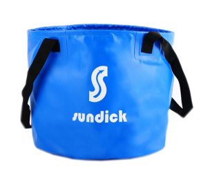 Blue Collapsible Bucket Water Kit Foldable Sport Camp Sink Water Can, 10L