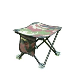 [Camouflage] Durable Portable Camping/Fishing/Outdoor Folding Chair with Pocket