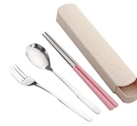 Portable Stainless Steel Flatware Set (Style: A)