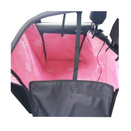 Luxurious Waterproof Pet Car Seat Cover (Color: Pink)
