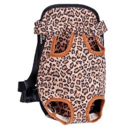Outdoor Pet Carriers Backpack Travel Bag (Style: Leopard print)