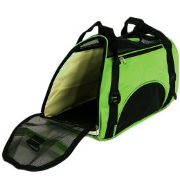 Foldable Soft Pet Carrier for Dogs and Cats (46*24.5*33cm) (Color: Green)