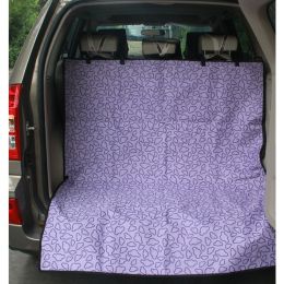 Waterproof Pet Car Seat Cover Dog Travel Mat for SUV Trunk (Style: Purple Cloud)
