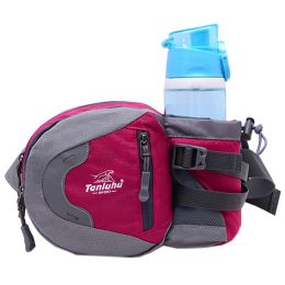 Fashionable Outdoor Functional Waist Pack, Unisex (27*19*8CM) (Color: Rose Red)
